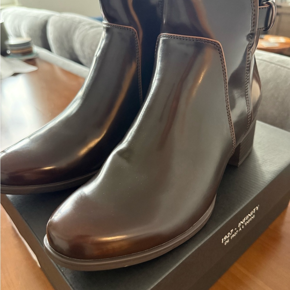 Brown Leather Ankle Boots